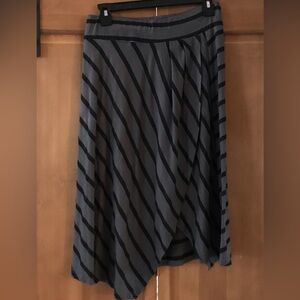 Vintage 90’s Bobeau Wrap Around Wide Skirt Wide Band Stretch Mid Skirt SIze M